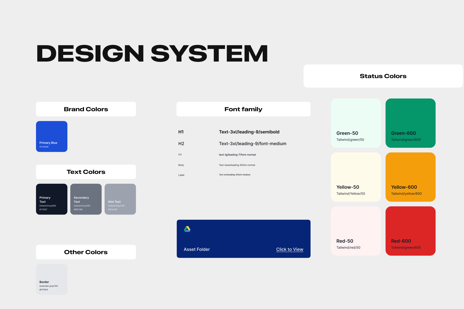 DIVACS design system foundations showing color palette, typography, and spacing rules